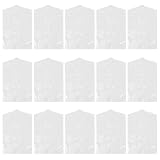 Gatuida 50 Pezzi Copertura Delicata Trasparente Abiti in Antipolvere e Plastica per 60x90cm, Protezione Salvaspazio Lana per Armadi e Camere D'albergo