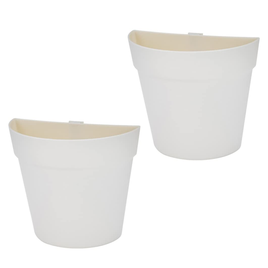 2pcs Wall Planter Wall Mounted Plastic Potted Plant Flowerpot Hanging Plant Pot Wall Planter Wall Mounted