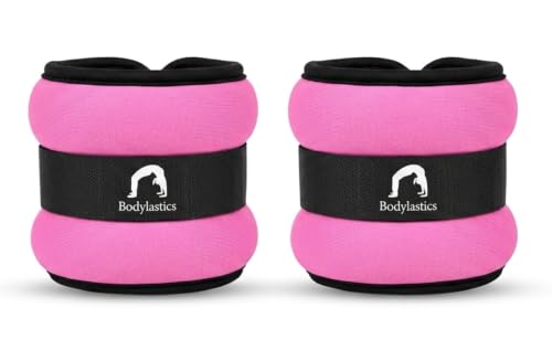 Image of Bodylastics Ankle & Wrist Weights Pair for Legs & Arms, Neoprene Adjustable Strap for Men & Women, Soft & Durable for Fitness, Walking, Jogging, Aerobics, Gym & Strength Training
