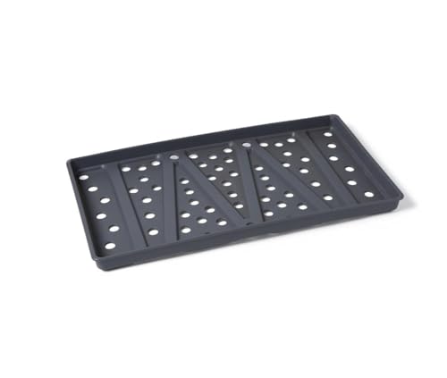 Medline Surgical Instrument Transport Trays, Rigid Plastic, Perforated with Ridged Bottom, Airflow Design, for Wrapped Sets, GEMTRAY4
