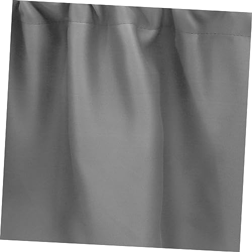 Cenefas cortas grises Cabilock de algodón premium para ventanas elegantes de cocina 8