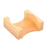KICHOUSE 1 Stück Tee Kaffeemattengestell Getränkeuntersetzerhalter Tischset-Aufbewahrung Tischset-Organizer Lagerung Untersetzer Lagerregal Tassenmattenhalter Becher Pad Rack Bambus