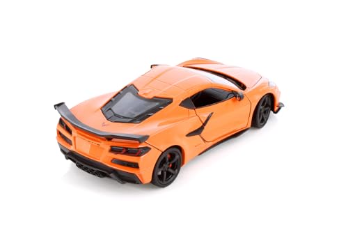 Welly Chevy Corvette Z06 Hardtop 2023 1:24 Naranja miniatura 5