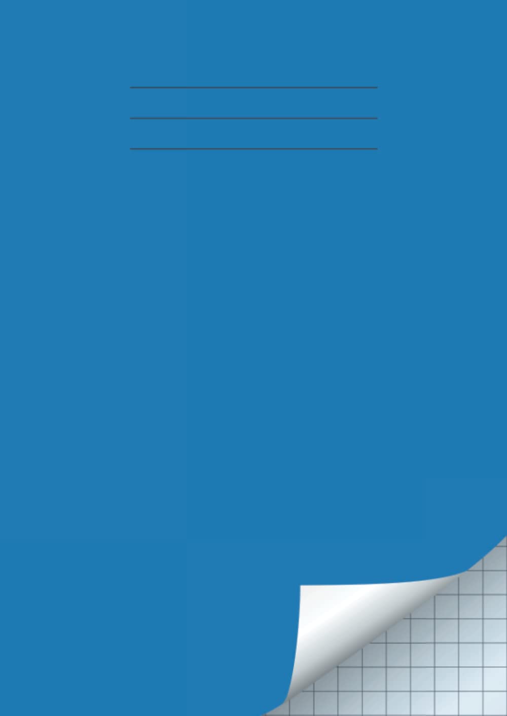 Graph Paper Notebook A4, School Maths Exercise Book: 10mm (1cm) Squared Paper for Mathematics , Graph, Writing Pad A4, 100 Pages Quad Ruled, Blue Cover