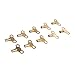 Price comparison product image Dickie Dyer 11042 Brass Clock Type Radiator Keys (Pack of 10)