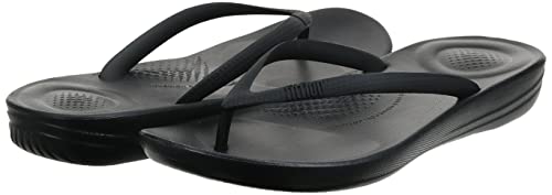 Fitflop Women's Iqushion Flip Flop-Solid, All All Black, 8 M Us #TOP6
