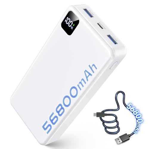 Portable Charger Power Bank, 56800mAh Battery Pack, 22.5W