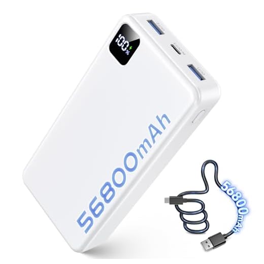 High-Capacity 56800mAh Portable Charger