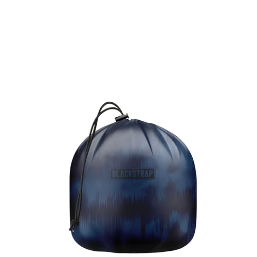 BLACKSTRAP Stuff Sacks (2L, 7L, 12L Sizes), Draw Cord Opening, Compression Bags Made from 100% Upcycled Fabric, Glitch Navy | 2L