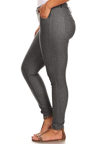 Image of YELETE Women's Basic Five Pocket Stretch Jegging Tights Pants