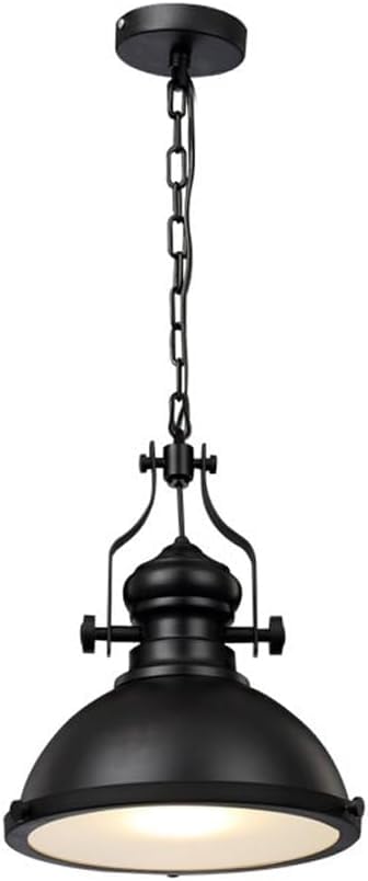 Suspension en fer noir E27 style industriel rétro luminaire de plafond cuisine