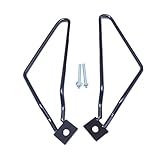 Stainless Steel Motorcycle Saddlebags Bracket - Black Fit for Harley Sportster 883 Iron/Dyna Fat Bob Suzuki Boulevard M109r Hyosung GV 650