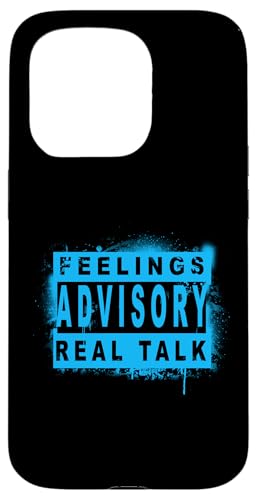 Blue Color Feelings Advisory - Real Talk Blue Graphic �X�}�z�P�[�X iPhone 15 Pro �p