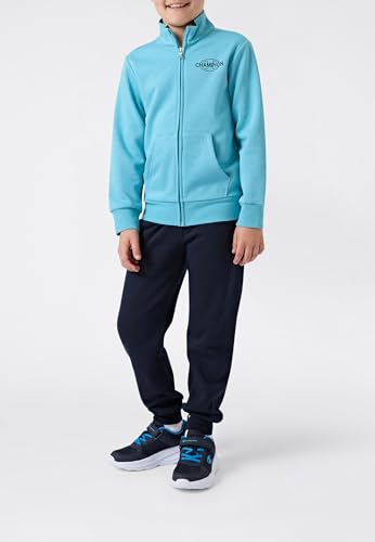 Survêtement en polaire garçon ensemble sport chaud bleu ciel