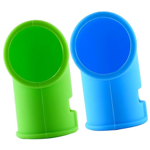 Homoyoyo 2 Piezas Desviadores de Vapor de Silicona para Olla Presión Accesorios Resistentes y Compactos Liberan Vapor Eficazmente y Protegen Superficies de Salpicaduras de Verde Azul