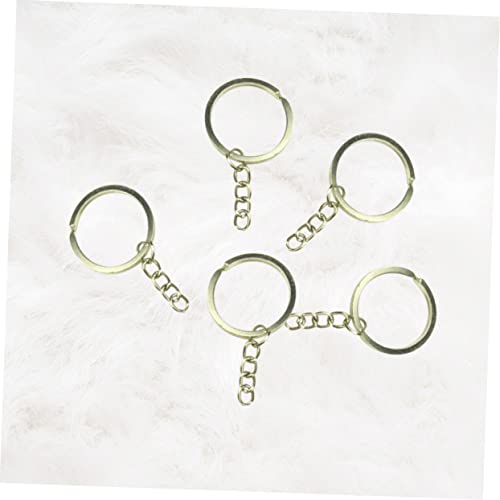 VILLCASE 150 Pçs Chaveiros Para Chaveiros Chaveiro Corrente Chapeado Chaveiro Prata Chaveiro Níquel