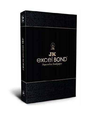 JK Excel Bond - A4 Paper, 100 GSM,500 Sheets, 1 Ream, White