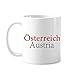 Austria kraj tekst angielski kubek narodowy ceramika kawa porcelana kubek zastawa stołowa