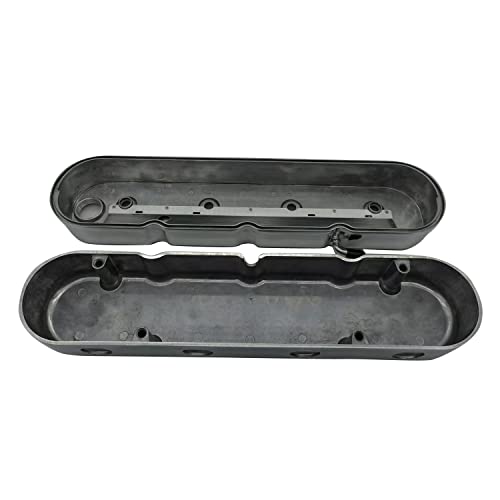 1 Pair 2Pcs/Set Valve Cover Polished Finned Vintage Hidden Cast Aluminum Valve Cover With Coil Mounts Compatible With Chevy Ls Ls1, Ls2, Ls3, Ls6, And Ls7 Engines. #TOP3