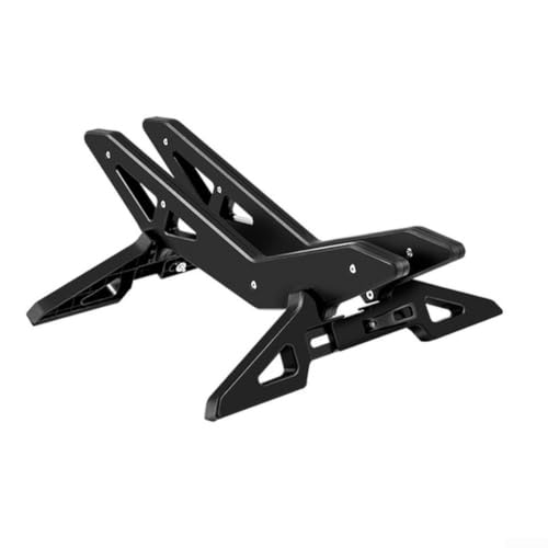 Estante de estacionamiento ajustable para bicicletas de piso resistente negro ABS 3