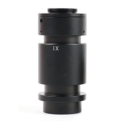 Microscope 0.4X 1X Industry Mono Lens Zoom C Mount Adapter Lens for 0.7X-5X Adjustable Magnification(1x)