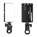 BGNing 3100mAh Rechargeable Selfie Light W140RGB Video Camera 2500-9000k Mini Pocket LED Fill Light Desktop Portable Clip on Light Panel for Phone Laptop Computer or Tablet (Camera Light with Clip)