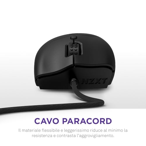 Lift 2 Ergo | Mouse gaming con cavo leggero ed ergonomico | Design leggero 61 g | Polling rate 8K | Switch ottici | Sensore ottico 26K DPI | Piedini 100% PTFE | Nero - Mouse gaming - Immagine 7