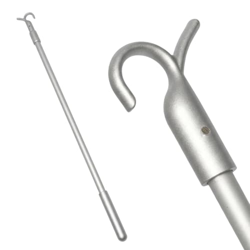 Loft Ladder Pole with Hook Adjustable Pole for Loft Hatch Access and Window Blinds Control Replacement Tool for Hard-to-Reach Windows and Curtain Rods Durable Construction for Home and Office Use