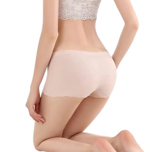 Image of LOURYN KOULYN Boy Shorts Underwear for Women Cotton Panties Mid Rise Undies Full Coverage Boxers Briefs Boyshort 4 Pack S-XXL