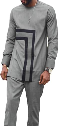 Tenue de mariage originale homme : ensemble africain imprimé Dashiki