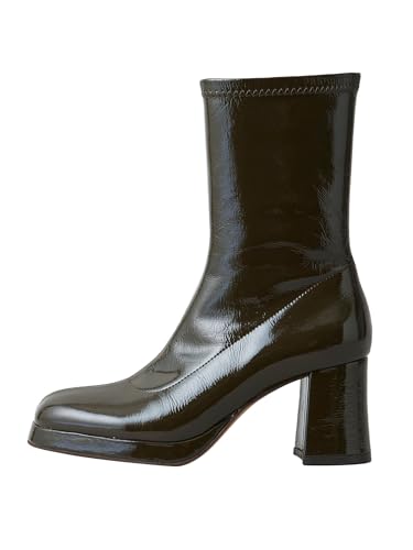 [オデット エ オディール] ストレッチ ショートブーツ75↑ 45231991175 6735 OLIVE(67) 22cm