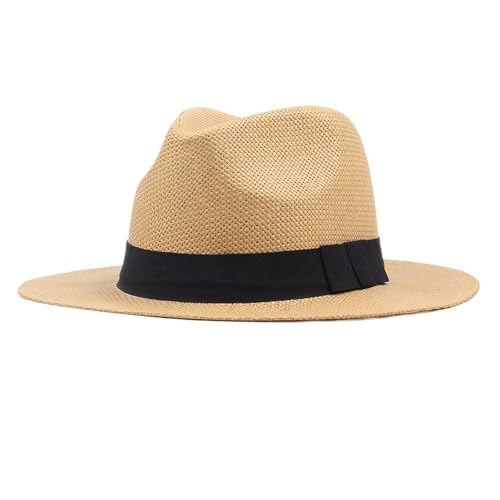 Fedoras bord plat chapeau de paille femme et homme pour la plage