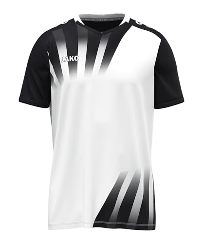 JAKO Maglietta Unisex Vintage, a Maniche Corte, Bianco/Nero, L
