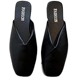 オフィスサンダル レディース つま先あり 事務 内勤 疲れにくい 快適 スリッパ 軽量 屈曲性 ブラック 無地 静音 シューズ サンダル サボ さんだる すりっぱ くつ 靴 上履き 会社 職場 シンプル フラット かわいい おしゃれ きれい 人気 楽 春 夏 秋 冬 黒 くろ black (ブラック, 標準, 日本の靴のサイズ寸法, 大人, 数値, 23.5 cm)