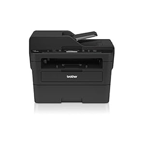 Brother DCPL2550DN 3-in-1 multifunctionele laserprinter, wit en zwart, 34 pagina’s per minuut met bedradingsnetkaart (geen wifi), automatische druk, 50 vellen en LCD-display