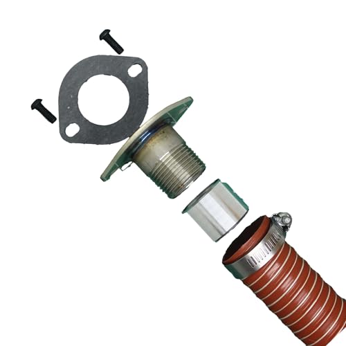 GenExhaust for Champion Generator 2-hole round #80 cover plate 1-1/2