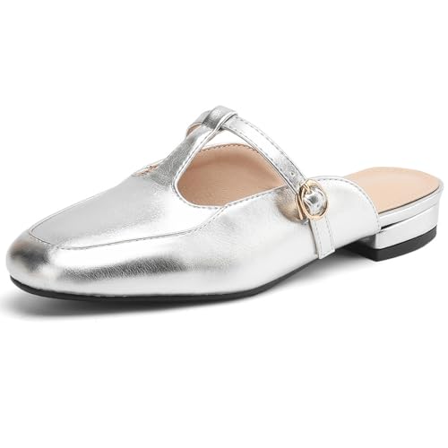 Chaussures confort femme mules plates soulageant la longue station debout lors de la marche