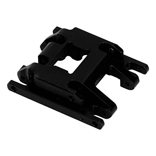 Rankomu Podstawa skrzyni biegów do samochodu RC, wysoka odporność na ścieranie płyta środkowa ze stopu aluminium do samochodu Traxxas 1/18 RC, zawiera śruby, czarna