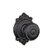 Schlage F40 GEO 716 BRK Georgian Door Knob with Brookshire Trim, Bed & Bath Privacy Lock, Aged Bronze