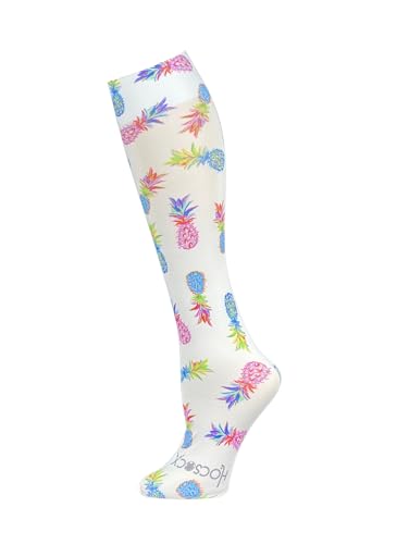 Hocsocx Pineapple Paradise Socks Performance Liner Moisture-Wicking Protection for Field Hockey, Ice Hockey, and Soccer