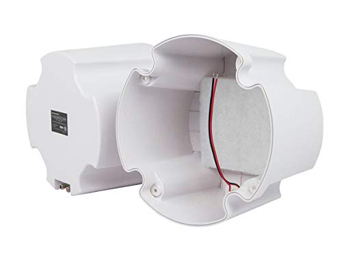 Monoprice ABS Back Enclosure (Pair) for PID 4104 8in Ceiling Speaker, Includes 4 Speaker Mounting Screws