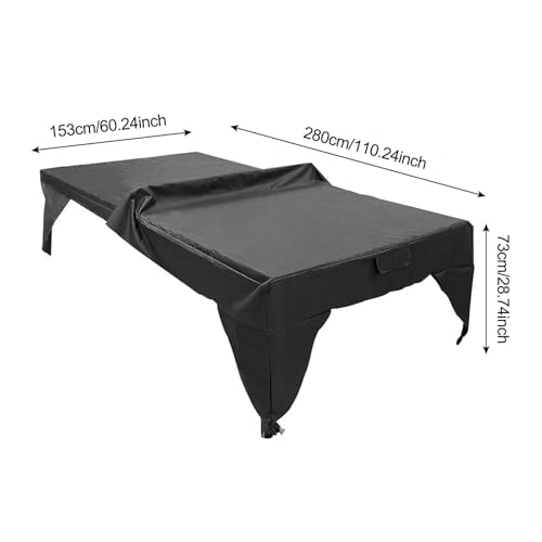 Mantel para mesa de tenis de mesa exterior con protector contra el polvo 2