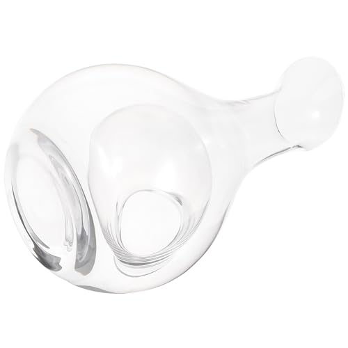 BESPORTBLE Carafe à Vin Verre avec Concave pour Glaçons Distributeur Eau Élégant et Décanteur Simple Cruche Stylée Japonaise pour Vin et Boissons Fraîches