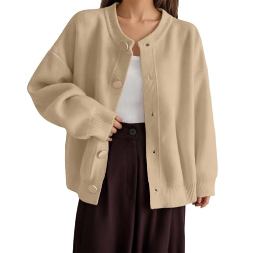 Gilet polaire doux ample et chaud avec boutons et manches longues