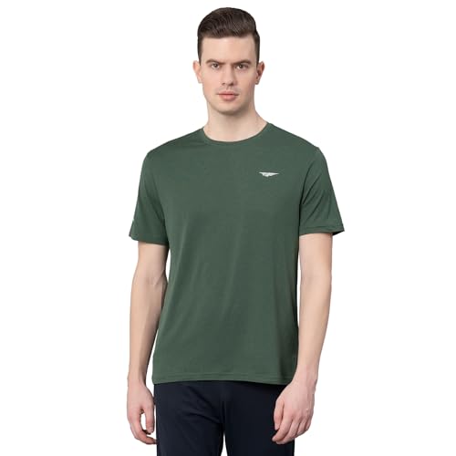 Image of Red Tape Activewear Round Neck T-Shirt for Men | Quick Dry | Anti Microbial | Stretchable