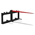 Attachments Skid Steer Hay Frame Attachment, 49'' Hay Spear and Stabilizers, Rate 4000 LB, Quick Tach Tractor, Receiver Hitch