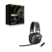 Corsair HS80 MAX Wireless Multiplattform-Gaming-Headset – Stahlgrau – Ansicht 9