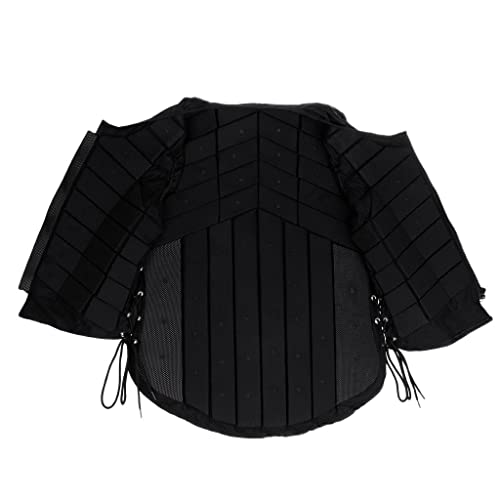 MagiDeal Gilet Équitation Fermeture à Glissière Reglable Équipement De Protection Cavalier - Noir, Femme M – vue 8