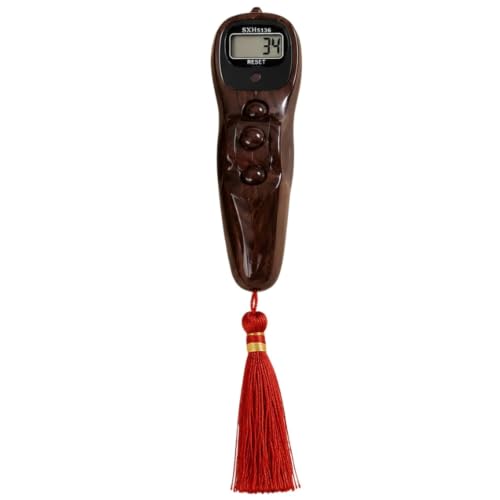 Image of Digital Tally Counter with Compass naam jap Counter Finger Counter for Pooja Meditation Prayer Japa Mala (Walnut Brown)