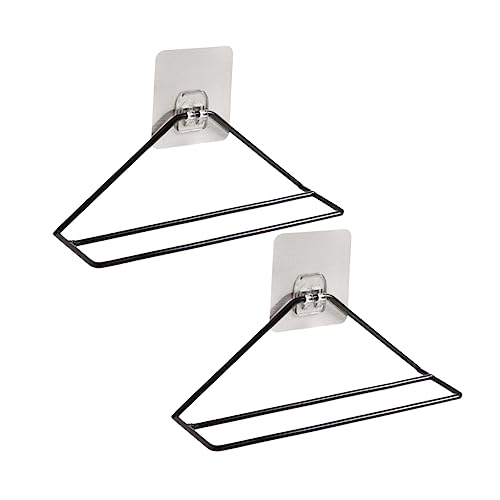 Alipis 2pcs Iron Shoes Holder Wall Mounted Triangle Shoe Rack Hangers Space Saving Slippers Storage Organizer for Tidy Home and Convenient